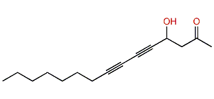 4-Hydroxypentadecane-5,7-diyn-2-one